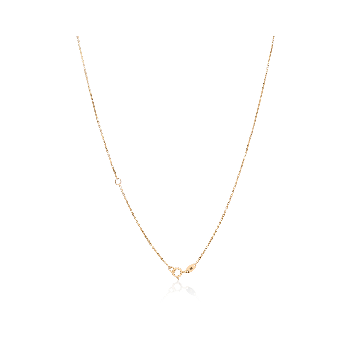 A 9ct yellow gold green malachite gemstone heart shaped pendant on a trace chain.