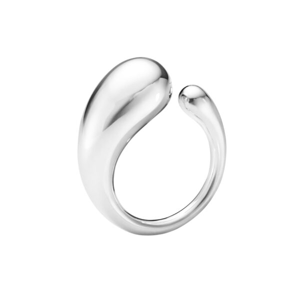 A sterling silver, polished large open ring belonging to Georg Jensen’s Mercy collection.