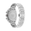 Gucci Interlocking with a 41mm stainless steel case and bracelet strap featuring a chronograph on a blue dial with a black bezel.