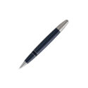 A Montblanc, Meisterstück Around The World In 80 Days LeGrand Rollerball pen crafted in dark blue precious resin and a clip featuring a red laquered heart.