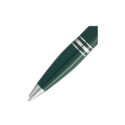 A Montblanc, StarWalker PolarGreen Precious Resin Ballpoint pen crafted in dark green precious resin with platinum-coated fittings and a transparent resin cap top that glows in low light.