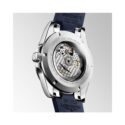 Longines, Conquest with a 41mm stainless steel case and a blue rubber strap featuring a date function and a blue dial.