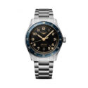 Longines, Spirit Zulu Time GMT Date with a 42mm stainless steel case and bracelet strap featuring a GMT and date function with an anthracite dial and blue bezel.