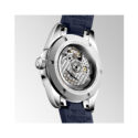 Longines, Conquest with a 38mm stainless steel case and blue rubber strap featuring a date function and a blue dial.