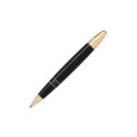 A Montblanc, Meisterstück Around the World in 80 Days LeGrand Rollerball pen crafted in anthracite precious resin and a clip featuring a red laquered heart.