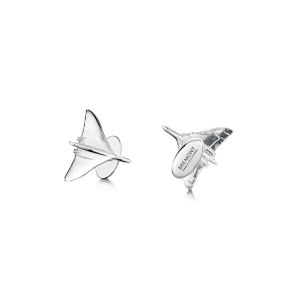 A set of cufflinks containing material from the original airframe of Avro Vulcan XH558 ‘Spirit of Great Britain’, the final Vulcan in military service.