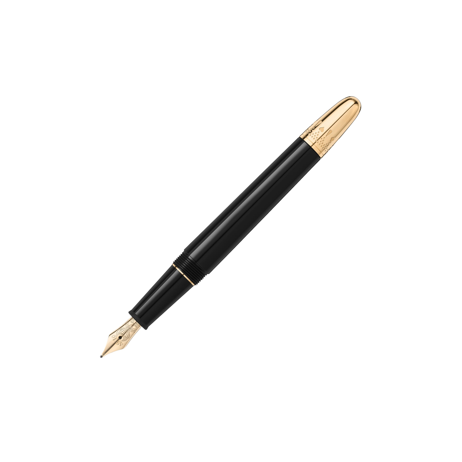 A Montblanc, Meisterstück Around The World In 80 Days Classique Fountain Pen crafted in anthracite precious resin and a handcrafted 14ct gold nib portraying a hot air balloon.