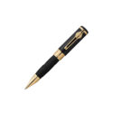 Montblanc, Great Characters Muhammad Ali Special Edition Ballpoint crafted in black precious resin with a clip is shaped like a boxing championship belt and a cap featuring various boxing design elements.