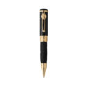 Montblanc, Great Characters Muhammad Ali Special Edition Ballpoint crafted in black precious resin with a clip is shaped like a boxing championship belt and a cap featuring various boxing design elements.