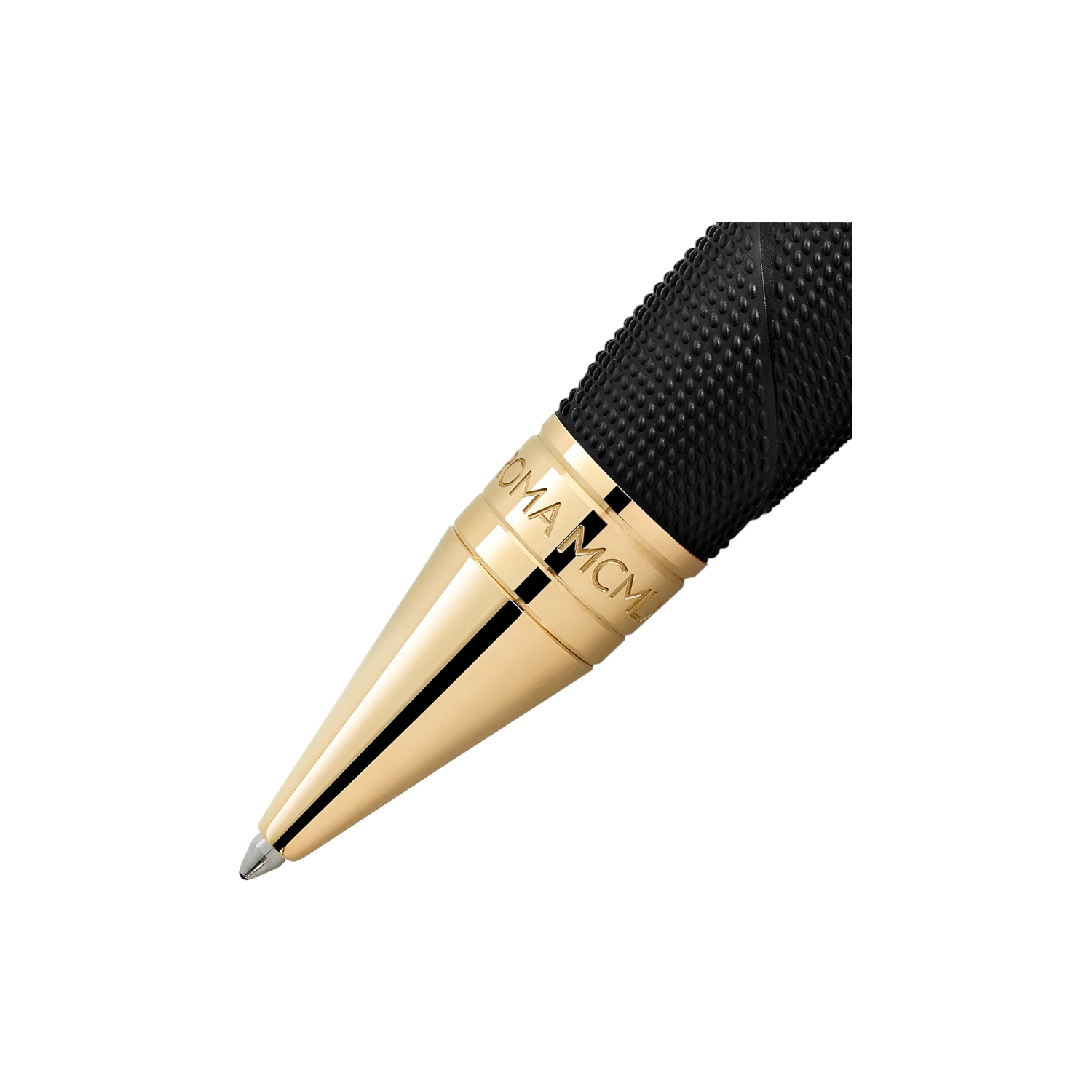 Montblanc, Great Characters Muhammad Ali Special Edition Ballpoint crafted in black precious resin with a clip is shaped like a boxing championship belt and a cap featuring various boxing design elements.