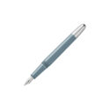 Montblanc, Meisterstück x Olympic Heritage 1924 Classique Fountain Pen crafted in grey precious resin featuring a platinum-coated clip and a Au585 14ct gold nib embellished with a ski jumper.
