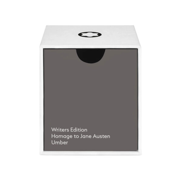 Montblanc, Ink Bottle Writers Edition Homage to Jane Austen with 50ml of umber coloured ink.