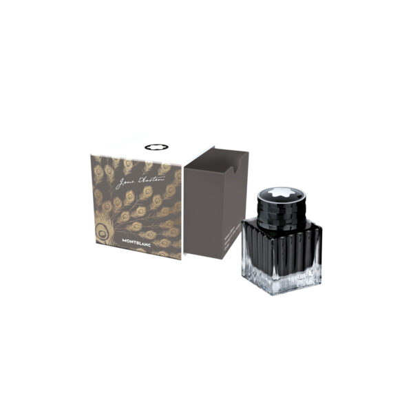 Montblanc, Ink Bottle Writers Edition Homage to Jane Austen with 50ml of umber coloured ink.