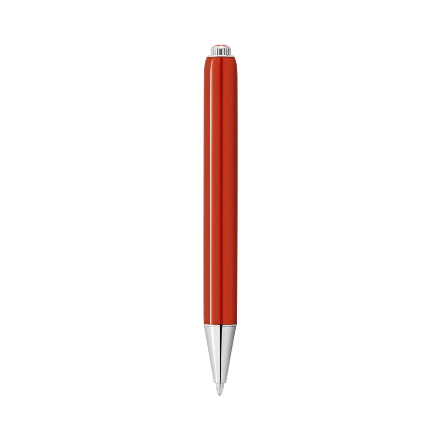 A Montblanc, Heritage Rouge et Noir "Baby" Special Edition Coral-Coloured Ballpoint crafted in coral coloured precious laquer with platinum-coated fittings.