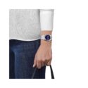 Tissot, PRX with a 35mm stainless steel case and bracelet strap featuring a date function and a blue dial.
