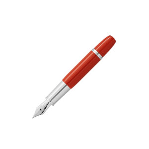 A Montblanc, Heritage Rouge et Noir "Baby" Special Edition Coral-Coloured Fountain Pen crafted from coral coloured precious laquer with platinum-coated fittings featuring an Au 585 solid gold nib.
