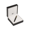 Montblanc, Meisterstück Gold-Coated 149 Fountain Pen A Montblanc, Meisterstück Gold-Coated 149 Fountain Pen crafted in black precious resin and gold-coated details, surmounted by the Montblanc star emblem featuring a hand crafted Au 750 solid gold nib.