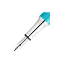A Montblanc, Muses Maria Callas Special Edition Fountain Pen crafted in turquoise precious resin featuring a platinum-coated clip and cone, set with an elegant synthetic stone and a handcrafted Au585 solid gold rhodium-coated nib embossed with a kohn outlined cat eye motif.