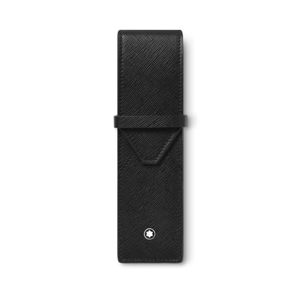 Montblanc, Sartorial 2-Pen Pouch crafted in leather with a textured finish with space for two writing instruments.
