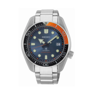 Seiko, Prospex Twilight Blue Limited Edition with a 44mm stainless steel case and bracelet strap featuring a date function and a blue dial with a black and red bezel.