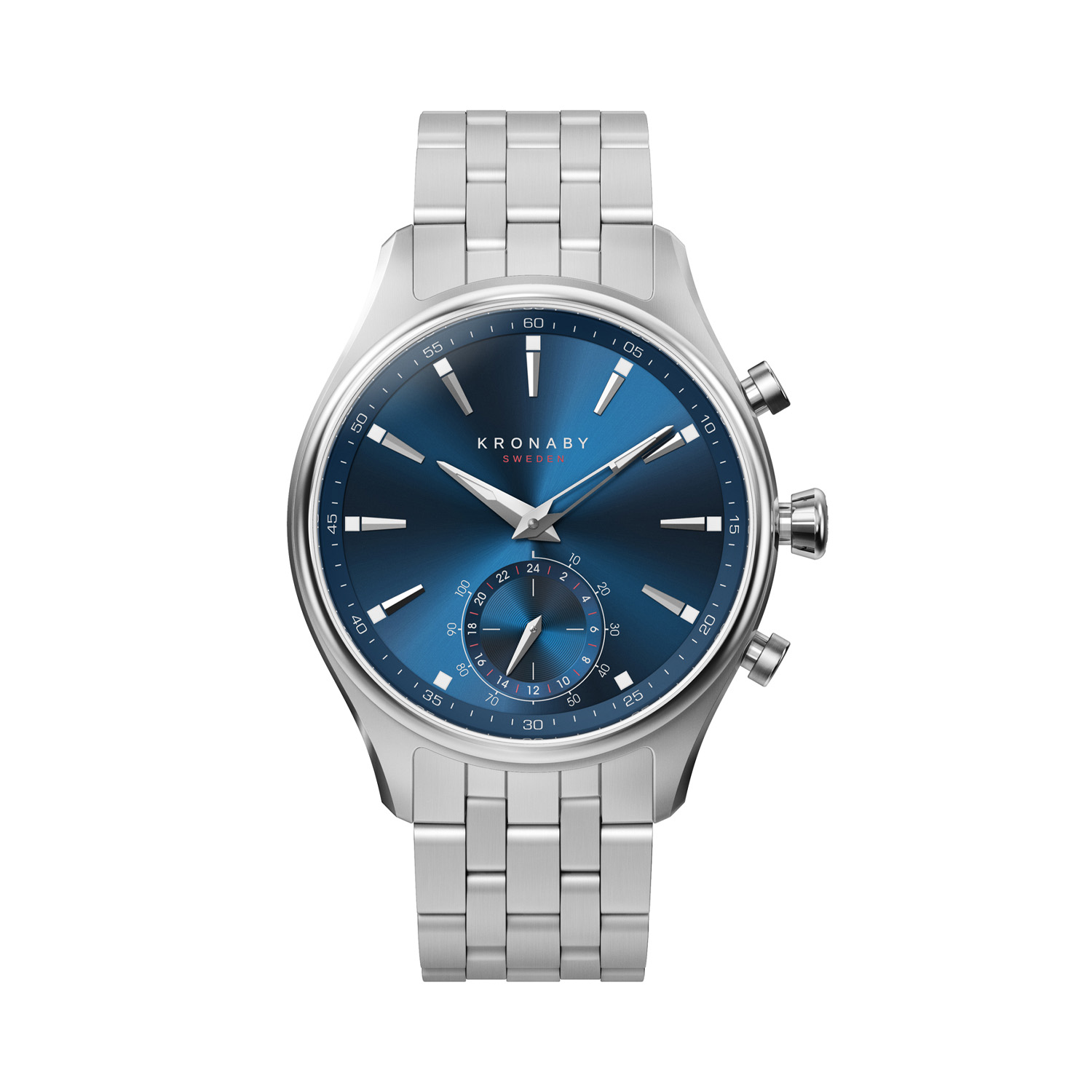 Kronaby, Sekel 41 Blue, Men's Hybrid Smartwatch Kronaby's Sekel 41 steel hybrid smartwatch keeps you connected, without sacrificing the traditional wrist watch styling.