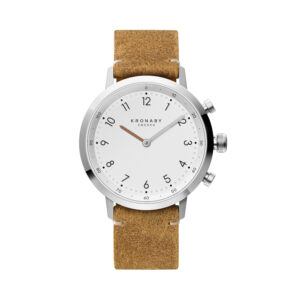 Kronaby's Nord 41 brown leather hybrid smartwatch gives you modern technology beautifully set inside classic wristwatch design.