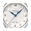 Montblanc, Bohème with a 28mm stainless steel case and bracelet strap featuring a date function and a diamond set white dial.