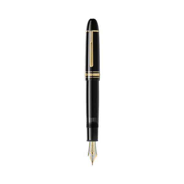 The Meisterstück 149 - a design that writes history. Deep black precious resin with gold-coated details, surmounted by the white star emblem and finished with a handcrafted Au750 gold nib, evolves into Montblanc’s design icon.