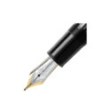 The Meisterstück 149 - a design that writes history. Deep black precious resin with gold-coated details, surmounted by the white star emblem and finished with a handcrafted Au750 gold nib, evolves into Montblanc’s design icon.