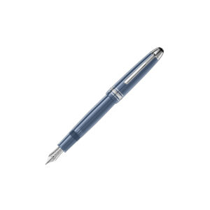 The Meisterstück Glacier LeGrand Fountain Pen with blue gray colored precious resin is inspired by the mystical glaciers of the Mont Blanc mountain.