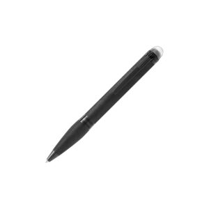 Montblanc, StarWalker BlackCosmos Metal Ballpoint Pen crafted in black PVD coated metal with a textured surface on both the barrel and cap.