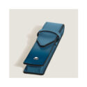 Montblanc, Meisterstück Smoky Blue 1 Pen Pouch A Montblanc, Meisterstück smoky blue pen pouch crafted in full-grain calfskin leather designed to hold one writing instrument.