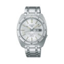 Seiko, 5 Sports 'Gene Kranz' Limited Edition with a 38.2mm stainless steel case and bracelet strap featuring a day date function and a silver dial and bezel.