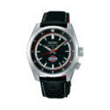 Seiko, Prospex Speedtimer Compact 6R x DATSUN Fairlady Z Limited Edition with a 39.5mm stainless steel case and a black leather strap featuring a date function and a black dial.