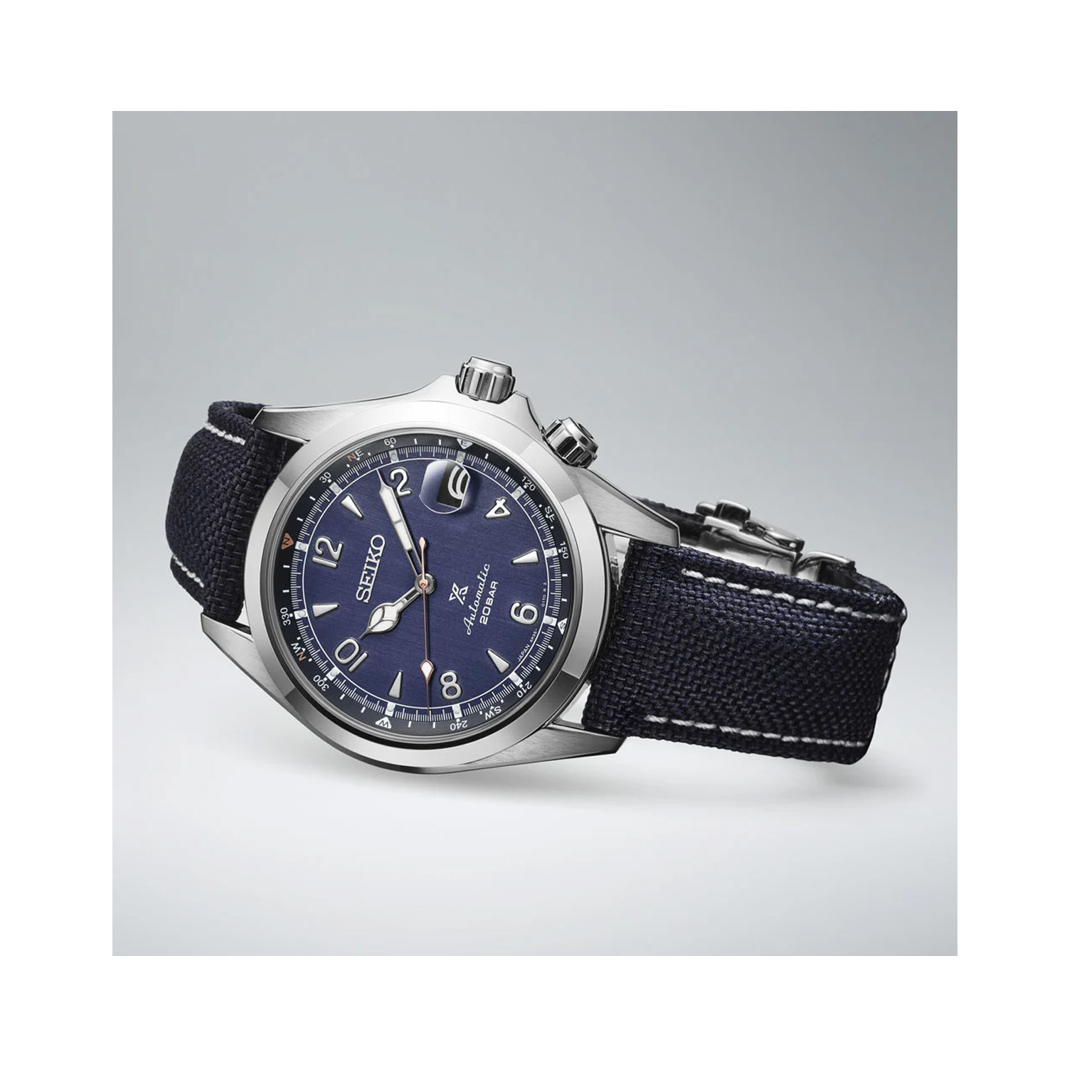 Seiko, Prospex Alpinist ‘Night Sky’ European Exclusive Limited Edition, Automatic Men's Watch Seiko, Prospex Alpinist ‘Night Sky’ European Exclusive Limited Edition with a 39.5mm stainless steel case with a blue leather strap featuring a date function and a blue dial.