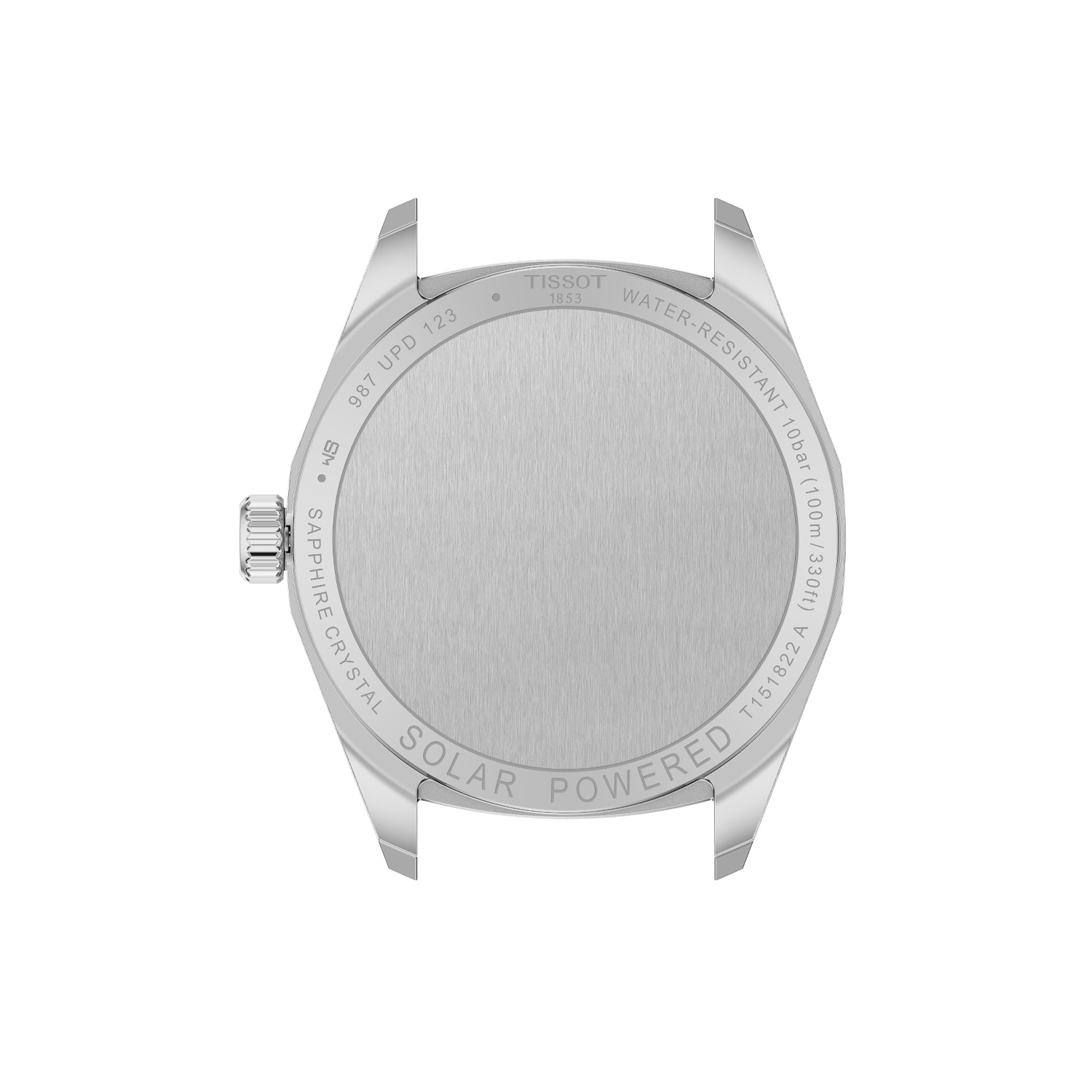 Tissot, PRC 100 Silver, Solar Women's Watch Tissot, PRC 100 with a 34mm stainless steel case and bracelet strap featuring a date function with a silver dial.