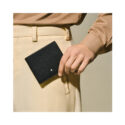 Montblanc, Sartorial Black 8cc Wallet A Montblanc, Sartorial black wallet crafted in Saffiano-printed leather with eight dedicated credit card slots, two banknote compartments and two small additional pockets.