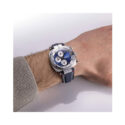 Herbelin, Newport Heritage Blue, Quartz Men's Watch Herbelin, Newport Heritage with a 42mm stainless steel case and blue fabric strap featuring a chronograph and a blue dial.