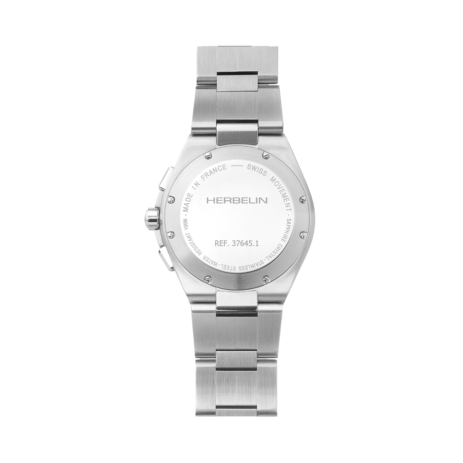 Herbelin, Cap Camarat Chronograph Steel & Rose Gold PVD, Quartz Men's Watch Herbelin, Cap Camarat Chronograph with a 42mm stainless steel case and bracelet strap featuring a date function, chronograph and rose gold PVD coated hands and hour markers.