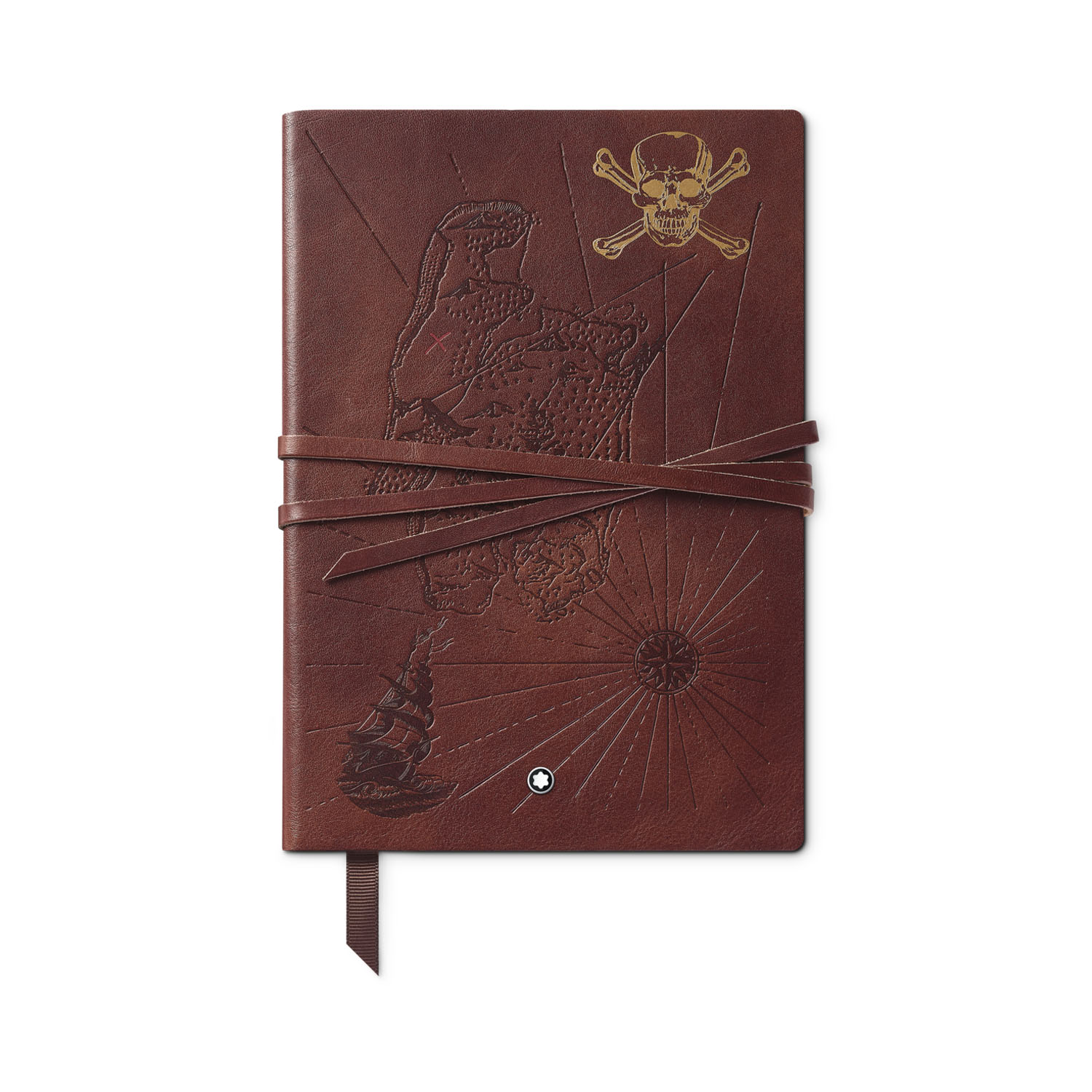 Montblanc, Homage to Robert Louis Stevenson #146 small brown lined notebook featuring 96 sheets and taking its design and theme from the Homage special collection.