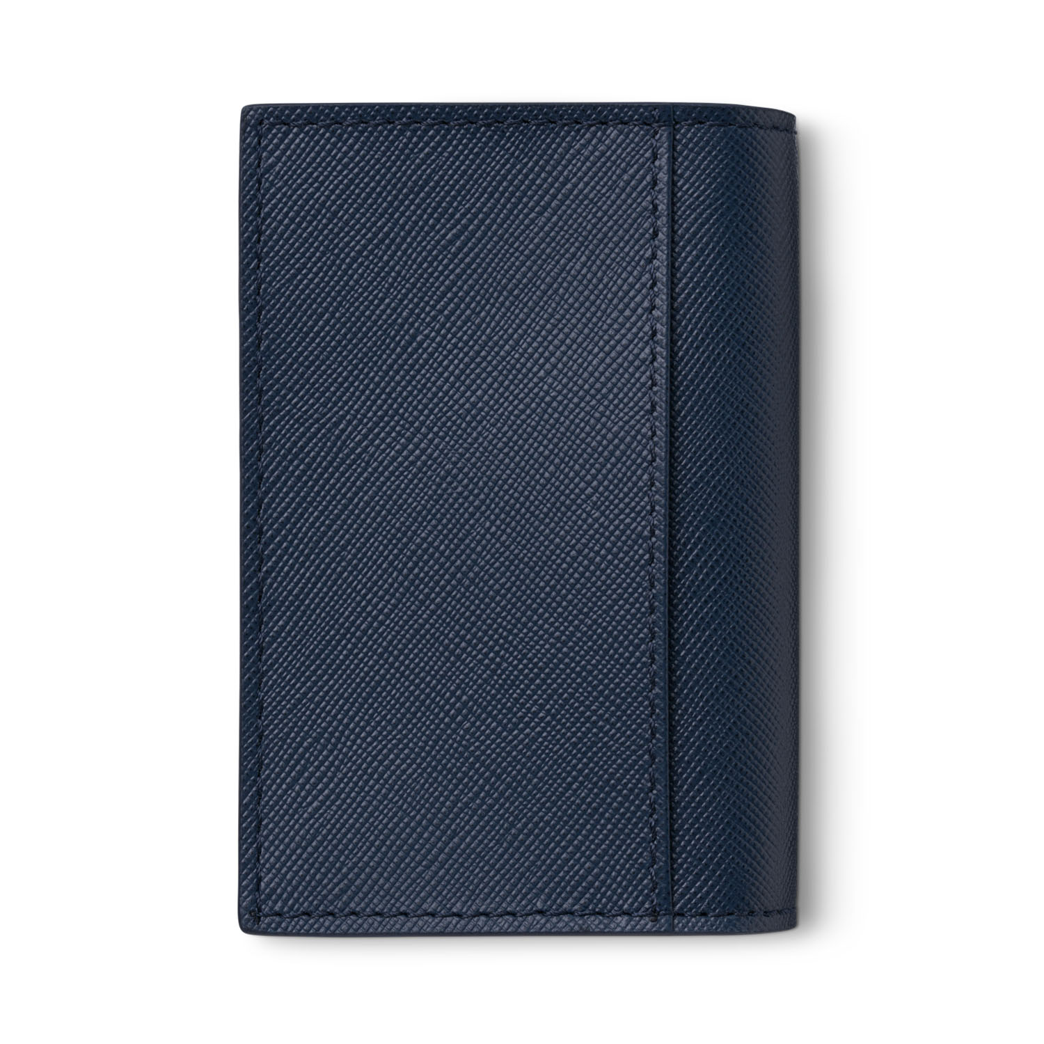 Montblanc, Sartorial Navy Blue Business Card Holder A Montblanc, Sartorial business card holder crafted in navy blue Saffiano print leather featuring space for business cards and credit cards.