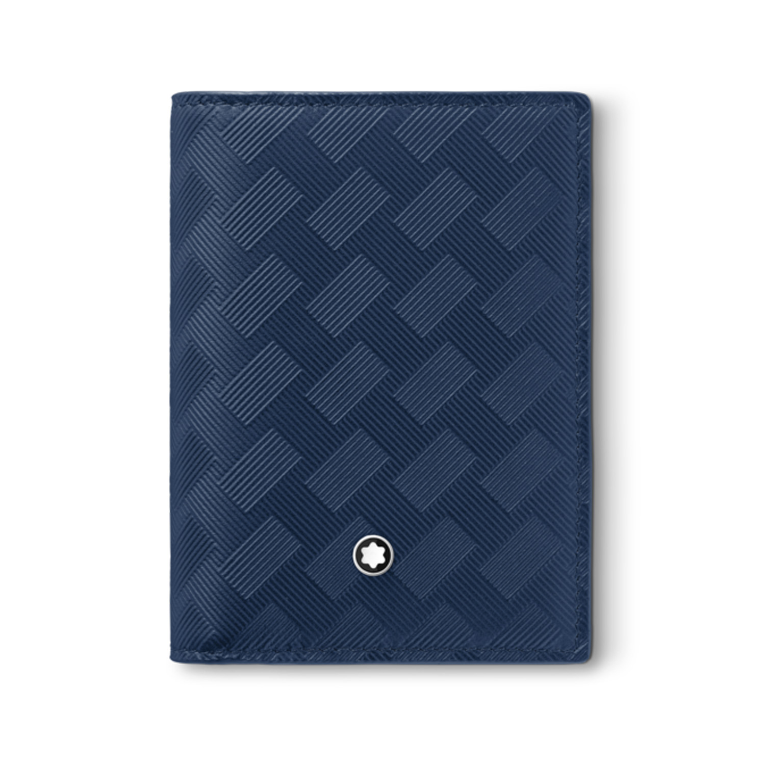 Montblanc, Extreme 3.0 Ink Blue 4cc Card Holder A Montblanc, Extreme 3.0 ink blue coloured car holder crafted in full-grain bovine leather with the Extreme 3.0 motif, featuring four credit card slots, a removable ID card holder and two small additional pockets.