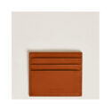 A Montblanc, Meisterstück rust coloured wallet crafted in finest leather with six credit or business card slots.