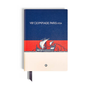A Montblanc, Meisterstück x The Olympic Heritage Collection #146 small multicoloured lined notebook featuring 96 sheets and taking its design and theme from The Olympic Heritage CollectionParis 1924 special collection.