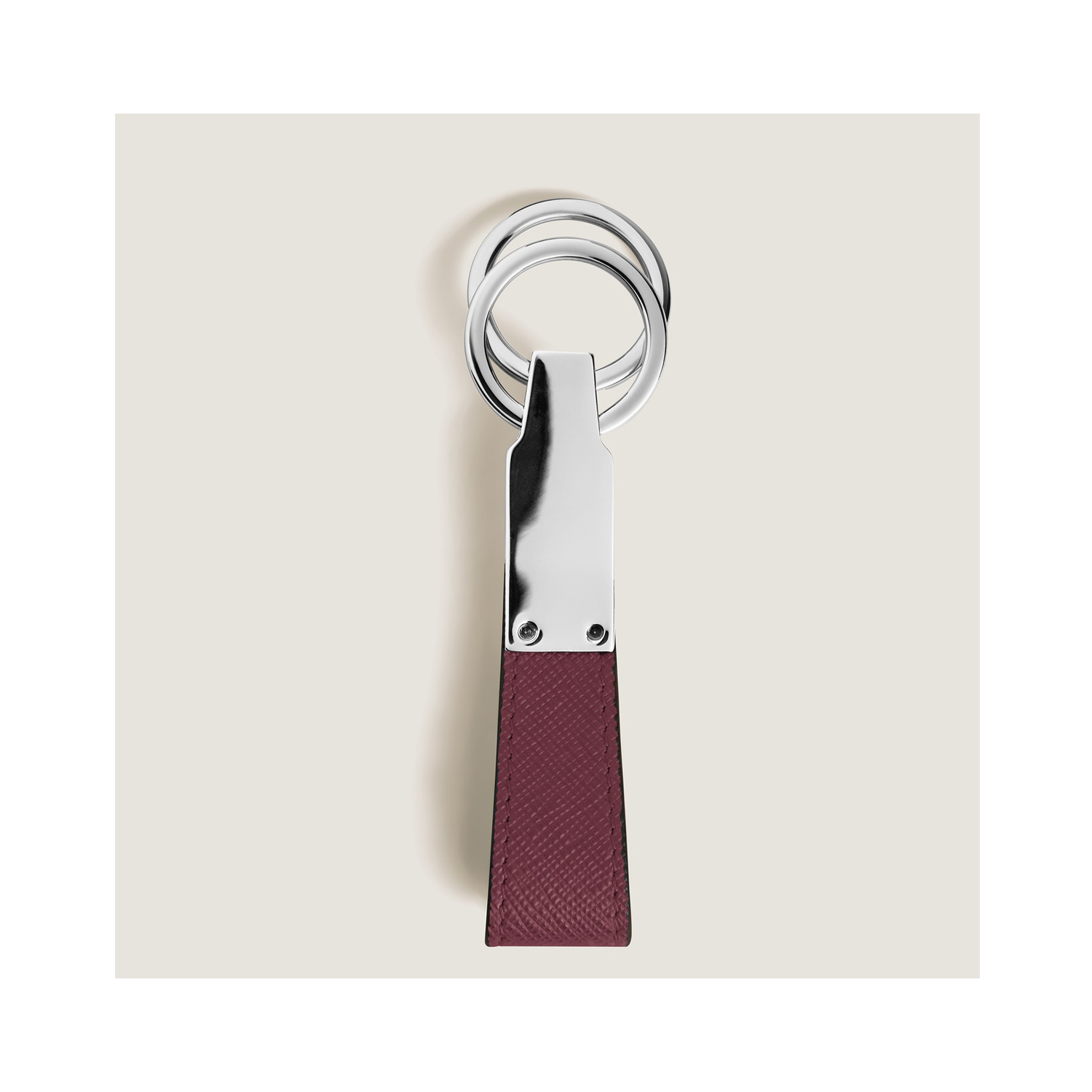 Montblanc, Sartorial Brown Loop Key Fob Montblanc, Sartorial loop key fob crafted in brown Saffiano-printed leather and shaped into a loop, featuring increased functionality with the detachable ring to loop in several keys.