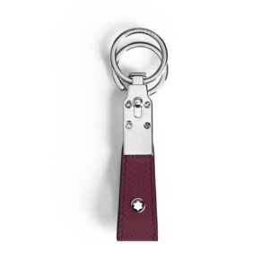 Montblanc, Sartorial loop key fob crafted in brown Saffiano-printed leather and shaped into a loop, featuring increased functionality with the detachable ring to loop in several keys.