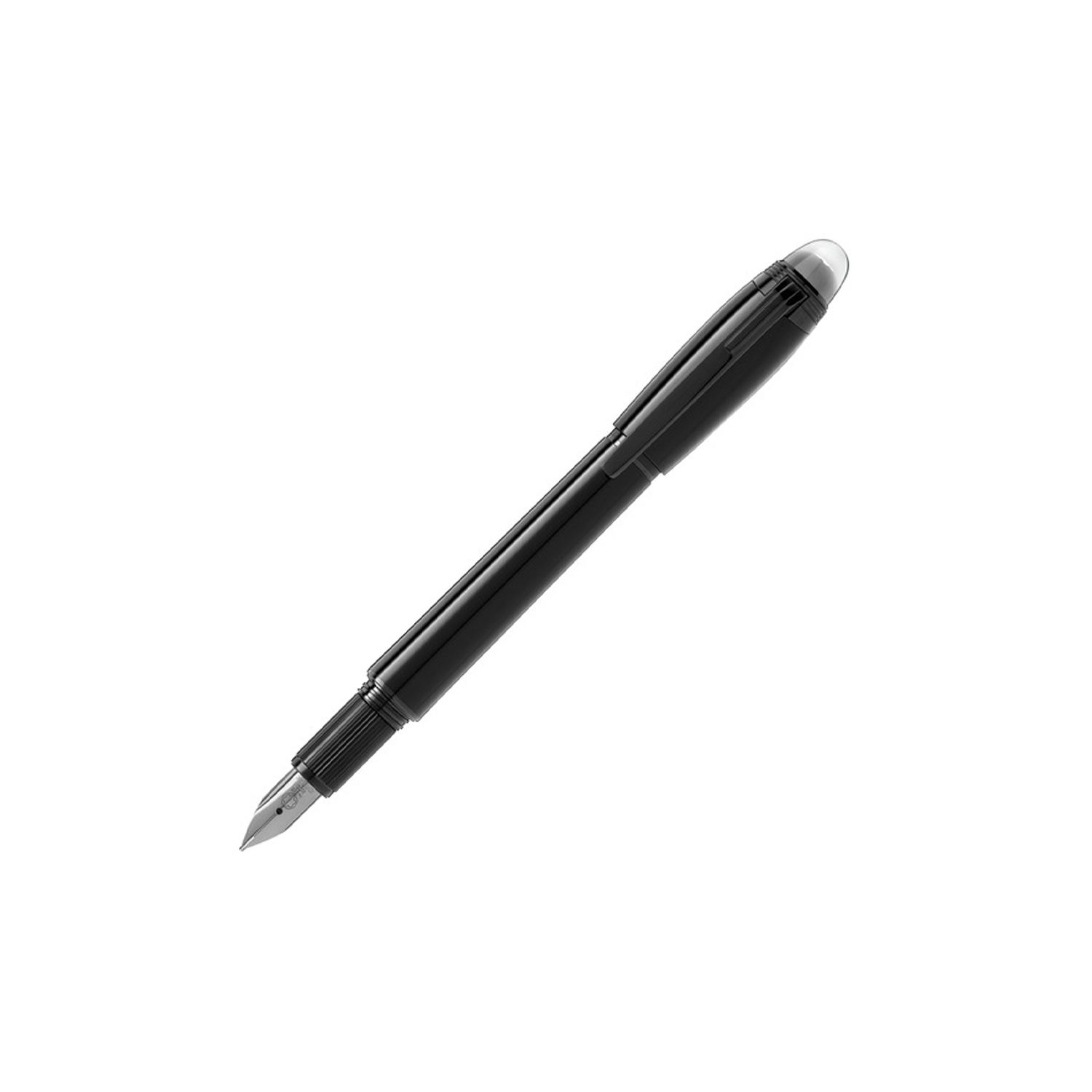 A Montblanc, StarWalker BlackCosmos Precious Resin Fountain Pen crafted in black precious resin with black PVD coated fittings featuring a hand crafted Au 585 14ct, ruthenium-coated solid gold nib.