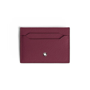A Montblanc, Sartorial card holder in luxurious brown Saffiano-printed leather featuring space for five credit cards finished with the Montblanc emblem on the front.