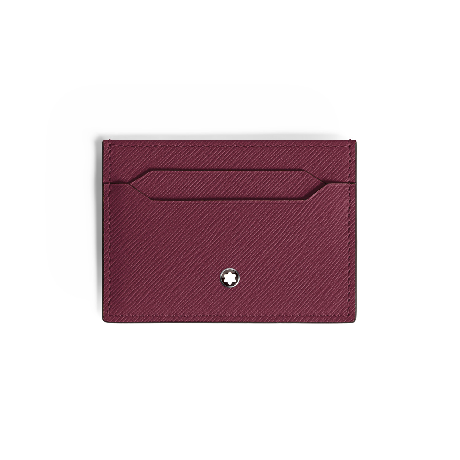 A Montblanc, Sartorial card holder in luxurious brown Saffiano-printed leather featuring space for five credit cards finished with the Montblanc emblem on the front.