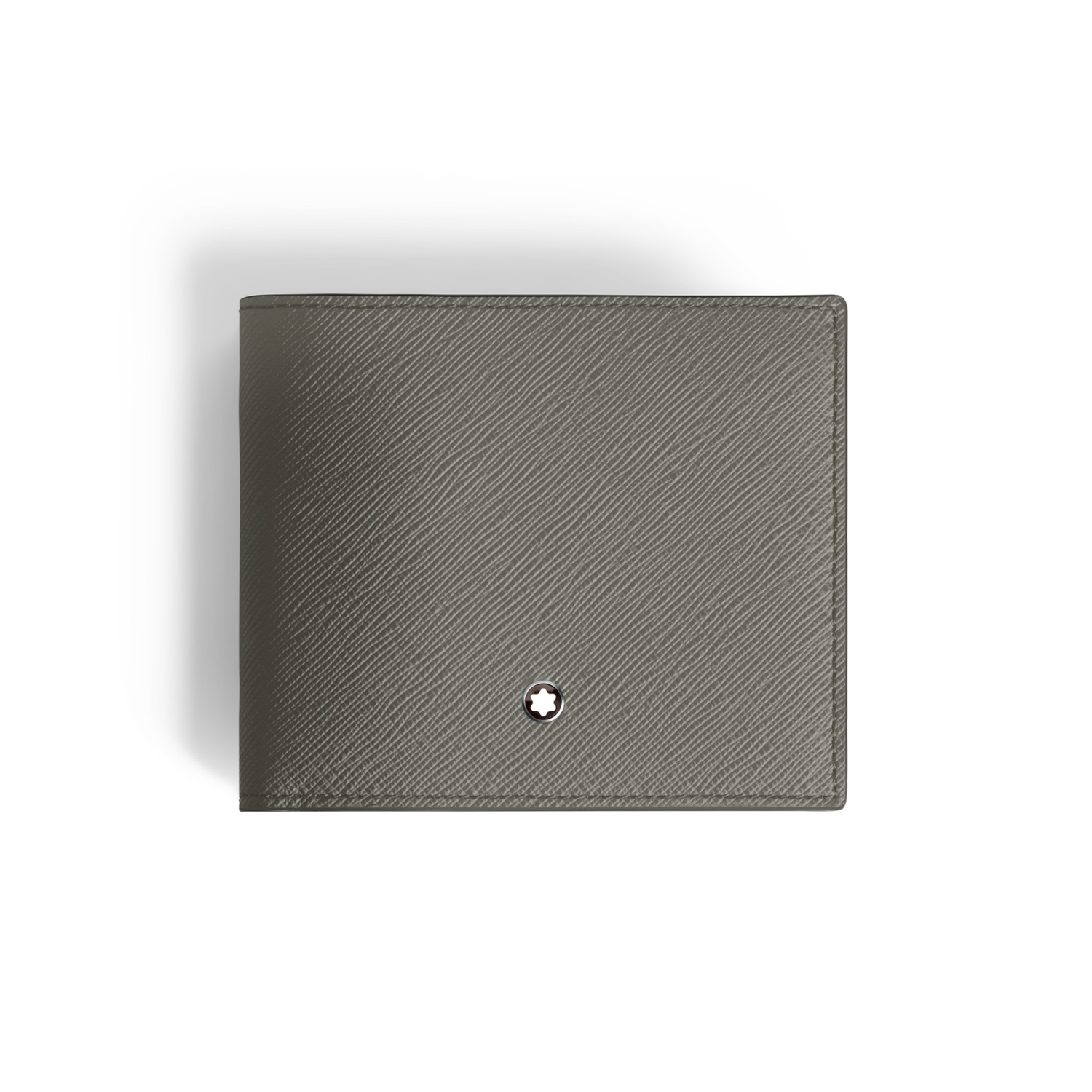 A Montblanc, Sartorial wallet crafted in medium grey Saffiano-printed leather wallet with eight credit card slots, two banknote compartments and two additional pockets.
